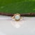 2020s Ethiopian Opal Cabochon Ring: Solid 14k Gold, Round 7.5mm - October Birthstone, Size 6.75 For Sale - Image 5 of 9