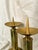 This pair of solid brass candlesticks evokes the serene elegance of times past. Inspired in Brutalism, with clean lines...