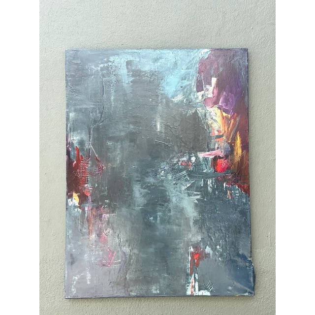Vintage Abstract Expressionist Oil Painting For Sale In West Palm - Image 6 of 12