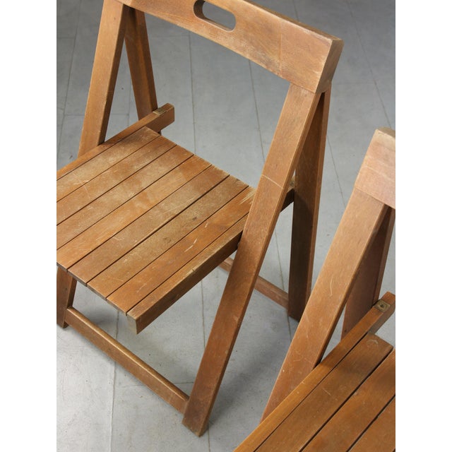 Set of Vintage Trieste Folding Chairs attributed to Aldo Jacober, 1960s For Sale - Image 15 of 17