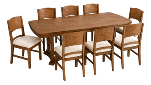 Mid Century Modern Dining Table & Chairs Set