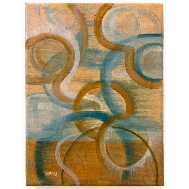 “Orbiter Tryptic” Oil on Linen by Nancy M. Vignola For Sale - Image 4 of 8