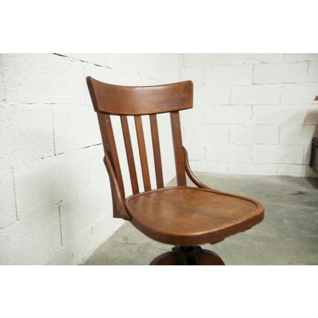 Rotating Screw Typist Office Chair from Baumann, 1930 For Sale - Image 6 of 18
