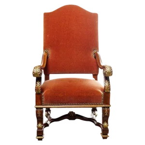 19th Century Italian Walnut Throne Chair