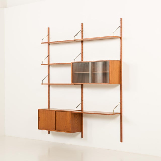 Vintage Two Bay Wall Unit from Hansen and Guldborg, 1960s For Sale - Image 4 of 16