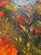 Wood Vintage Contemporary Impasto Floral Still Life Framed Original Oil Painting, Red, Blue, Green For Sale - Image 7 of 11