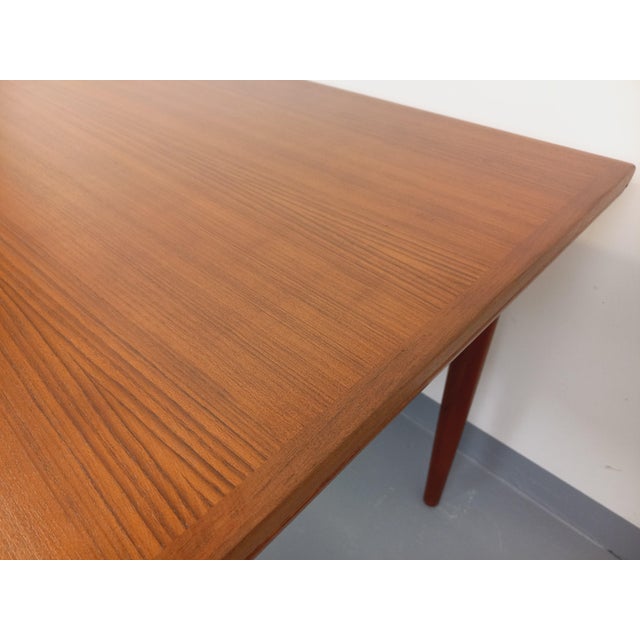 Beautiful vintage Scandinavian rectangular teak dining table from the 1960s, a magnificent Danish design attributed to...