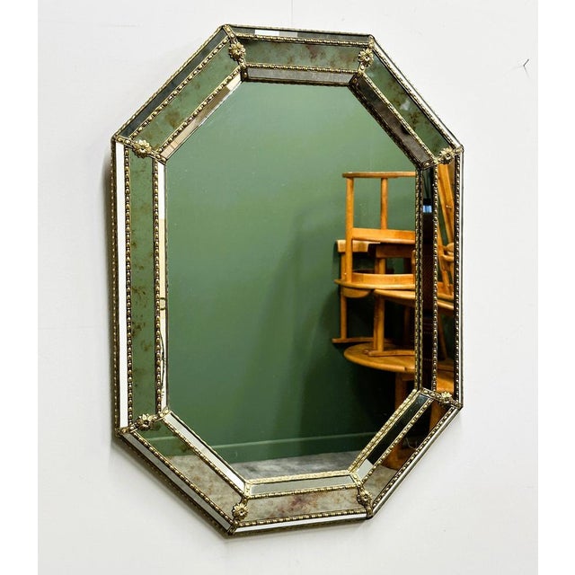 Vintage Spanish Neoclassical Wall Mirror, 1980s For Sale - Image 9 of 9