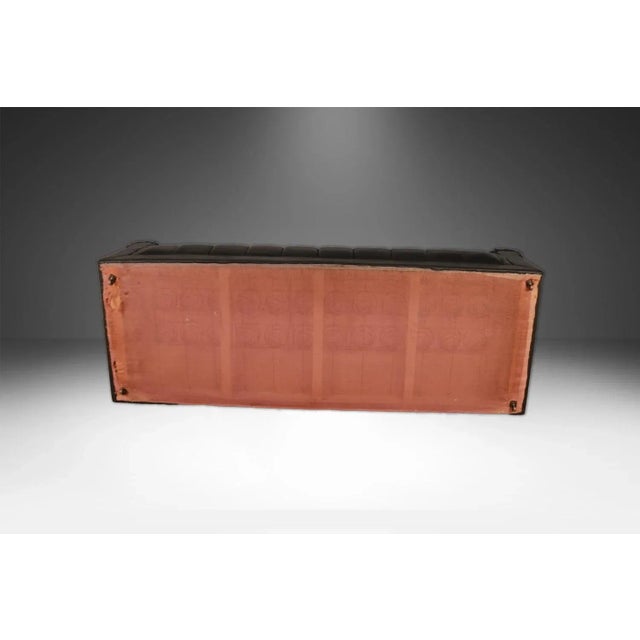 1960s Mid-Century Black Tufted Sofa Edward Wormley for Dunbar Style For Sale - Image 14 of 16