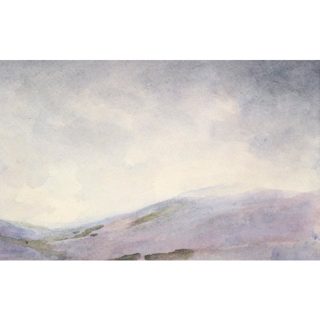 H. L. Radford Scottish Hills Near Dunkeld Watercolor Landscape 1895 1895 For Sale - Image 4 of 7