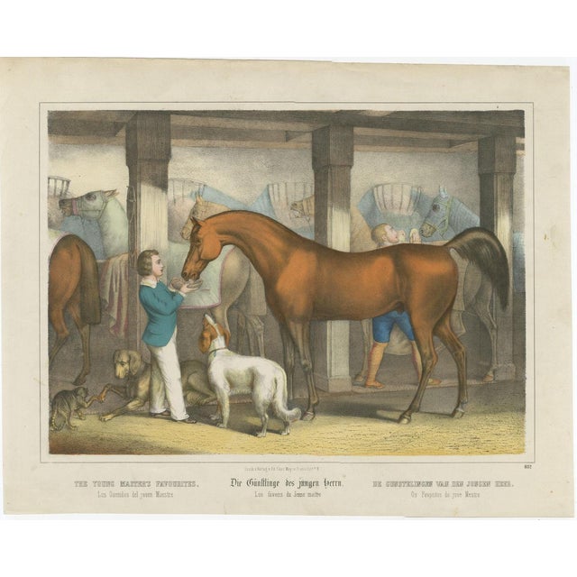 Karl Joseph Brodtmann, The Young Masters Favorites, 1827, Lithograph For Sale - Image 3 of 9
