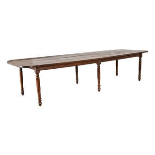 French 19th Century Two-plank Top Farm Table For Sale