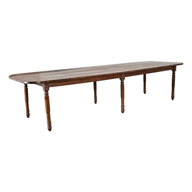 French 19th Century Two-plank Top Farm Table For Sale
