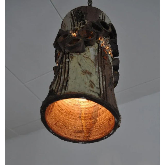 Danish Ceramic Pendant Light by Bodil Marie Nielsen For Sale - Image 12 of 14