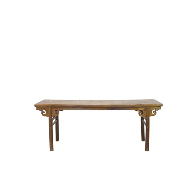 Chinese 84" Long Antique Painting Table For Sale - Image 3 of 11