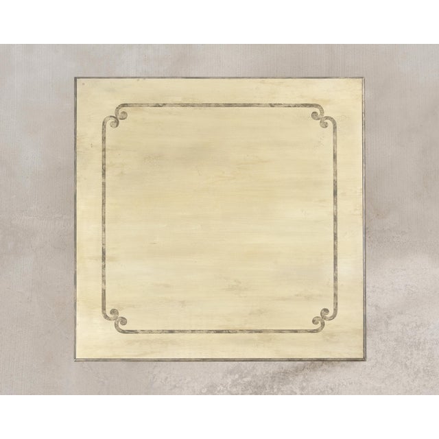 Dennis & Leen Beauvais Painted Square Salon Games Center Table For Sale In Sacramento - Image 6 of 18