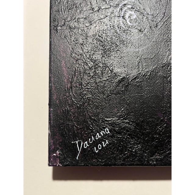 2021 Original Triptych Acrylic on Canvas Paintings by Daciana Androne Signed With Coa For Sale - Image 11 of 15