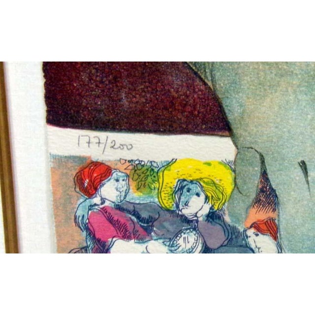 Paper Sunol Alvar "Contemplico De La Imatages" Hand Signed W/Custom Frame For Sale - Image 7 of 11