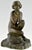 Art Deco bronze sculpture seated nude with flowers by Maxime Real del Sarte, France 1888-1954. Ca. 1920. “Bronzes,...