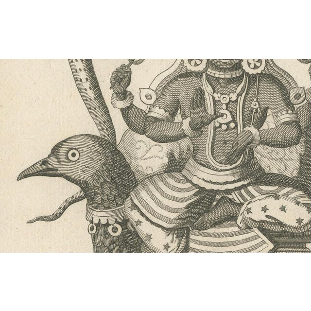 Engraving of Sani, Hindu Deity on Raven, 1806, Print For Sale - Image 4 of 10