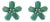 Handcrafted 5.02 Ct Natural Green Emerald Floral Cluster Stud Earrings 2 Pieces For Sale