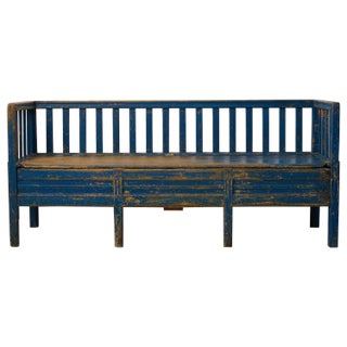 Antique Swedish Bench in Pine For Sale