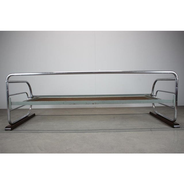 Bauhaus Tubular 3-Seater Sofa attributed to Slezák, Former Czechoslovakia, 1930s For Sale - Image 14 of 15