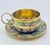 Set of Six Mexican Brass and Abalone Shell Inlay Teacups With Saucers, 1950s For Sale - Image 12 of 18
