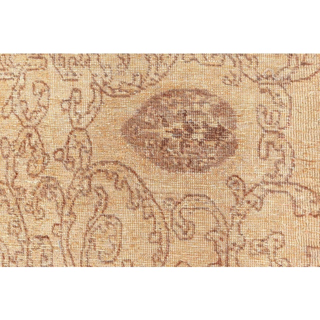 Persian Authentic 19th Century Persian Tabriz Handmade Wool Rug For Sale - Image 3 of 8