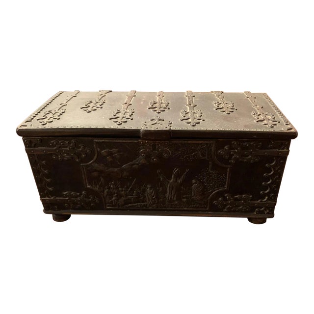 Vintage Cast Iron Box For Sale