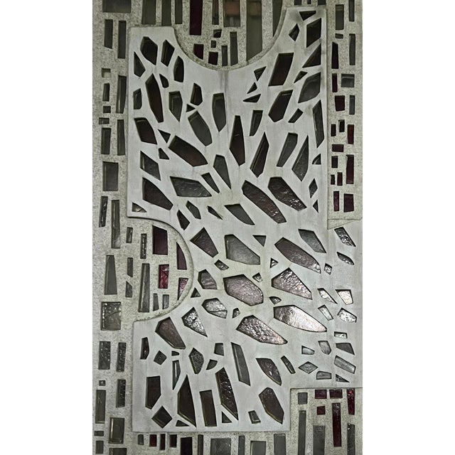 Large Dutch Brutalist Concrete Windows, 1960s, Set of 2 For Sale - Image 4 of 18