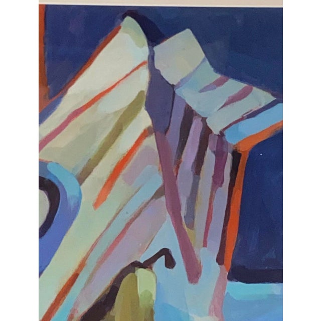 1993 Nancy Greene Modernist Still Life Painting For Sale - Image 11 of 12