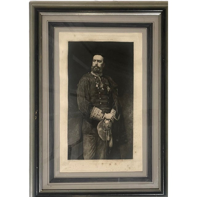 Late 19th century engraving of Don Carlos after portrait by Léon Bonnat. Engraving by Lionel Lecouteux. Produced for the...