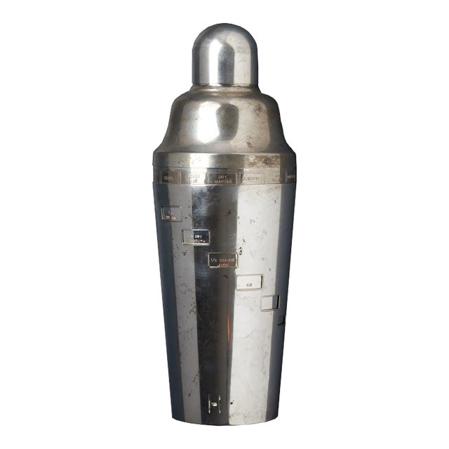 1930's Napier "Dial a Drink" Cocktail Shaker For Sale