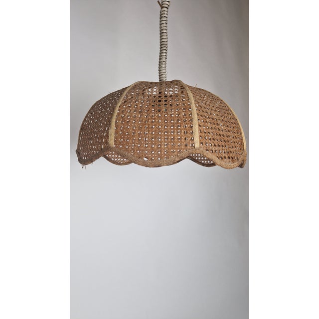 Chandelier in Vienna Straw, 1960s For Sale - Image 6 of 13
