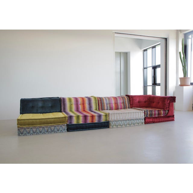 Mah Jong Sofa by Hans Hopfer for Roche Bobois, 1971, Set of 4 For Sale - Image 10 of 11