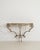 Gold Art Deco Wrought Iron Consola Table With Marble Top For Sale - Image 8 of 11