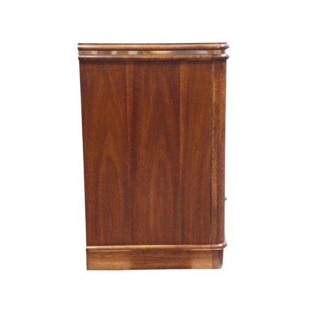 Thomasville Furniture Agenda Collection Solid Walnut MCM Mid Century Modern 62" Triple Dresser 23411-125 For Sale - Image 14 of 15