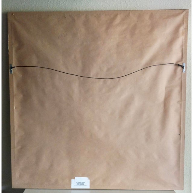 Expressionist Painting of Two Women by Robert M. Bradshaw, Signed, (38” X 38”) For Sale - Image 4 of 8