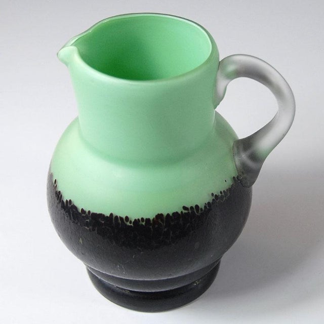 Art Deco Glass Vase, Czech, 1930s For Sale - Image 3 of 10
