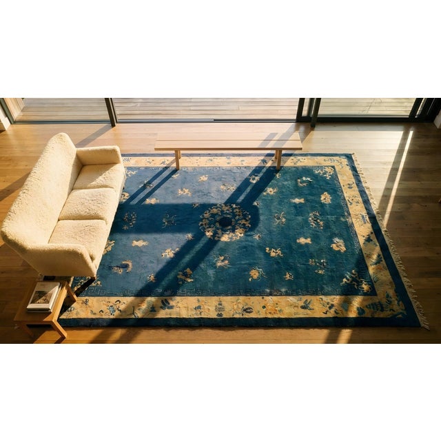 Early 20th Century Chinese Peking Carpet ( 9'1'' x 11'8'' - 277 x 356 ) For Sale - Image 12 of 14