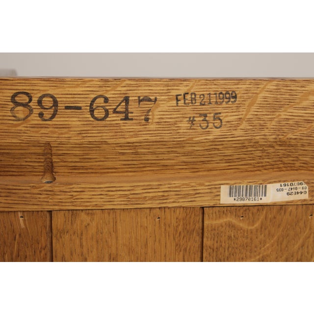 Stickley Mission Oak 3 Door Large Bookcase For Sale - Image 17 of 17