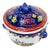 Late 20th Century Elegant Chinese Cobalt Blue Serving Pot – 6" With 3 Boys Motif for Joy, Prosperity & Longevity For Sale - Image 5 of 9