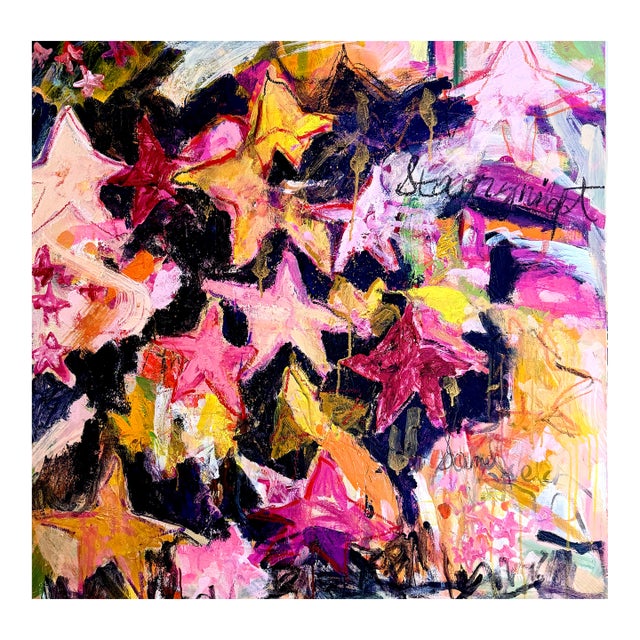 Starry Night..An Original Painting That Bursts With Electric Energy!!! For Sale