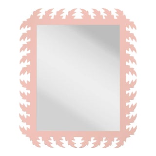 Fleur Home Audubon Rectangle Mirror in Salmon Berry, 38x48 For Sale
