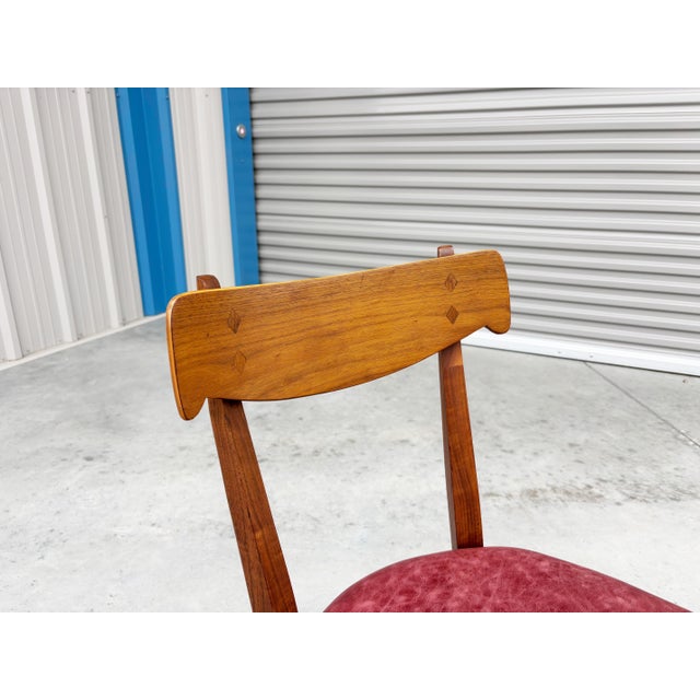 Mid Century Walnut Dining Chairs by Kipp Stewart for Drexel For Sale - Image 12 of 14
