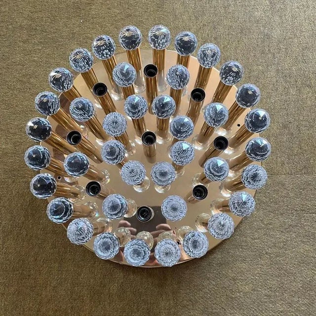 ceiling light, flush mount Producer: Ernst Palme, Germany Origin: Germany Age: 1970s Original 1970s modernist German...