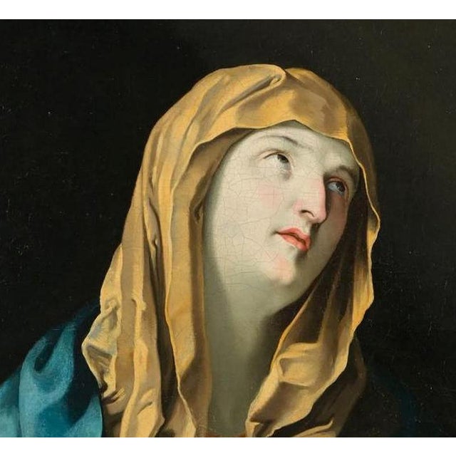 Baroque Follower of Guido Reni, Mater Dolorosa, Oil on Canvas For Sale - Image 3 of 11