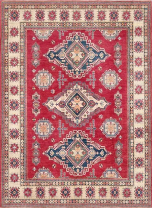 Kazak Hand Knotted Wool Rug - 9'11x13'6