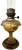 Early 20th Century Brass Metal Oil Lamp Glass Chimney Antique Wick For Sale - Image 11 of 13